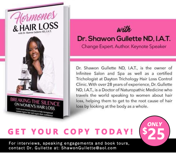 Hormones &  Hairloss book with Dr. Shawon Gullette ND, I.A.T.